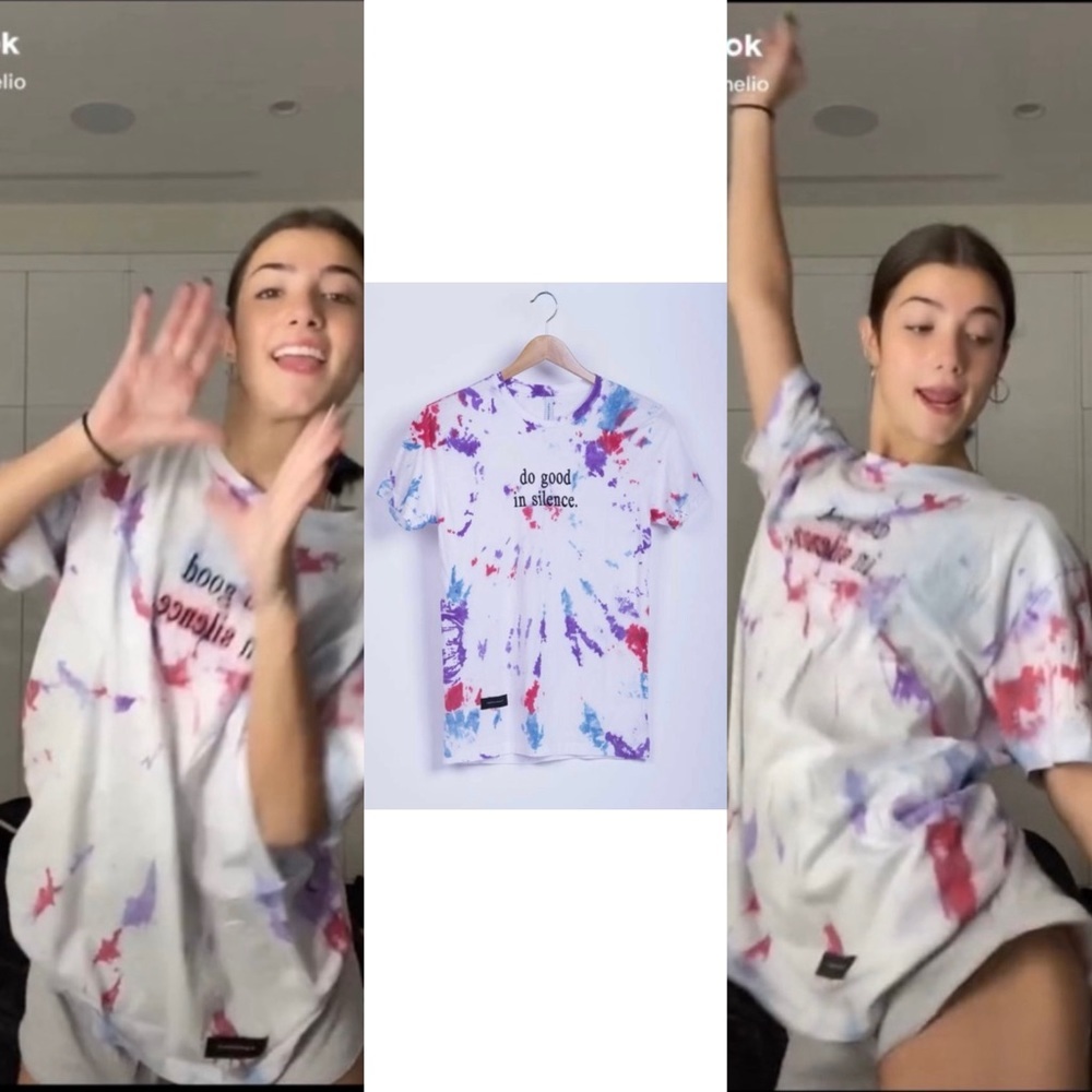 ASO Charli Damelio NWOT “ do good in silence’ Tee